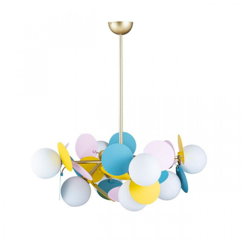 Люстра MATISSE Chandelier multicolor 8 ламп Мульти Золотой Люстра MATISSE Chandelier multicolor 8 ламп Мульти Золотой в Тюмени | Loft Concept