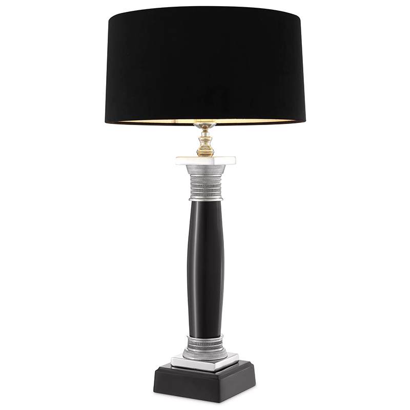 Настольная лампа Eichholtz Table Lamp Napoleon Black Черный Никель Настольная лампа Eichholtz Table Lamp Napoleon Black Черный Никель в Тюмени | Loft Concept