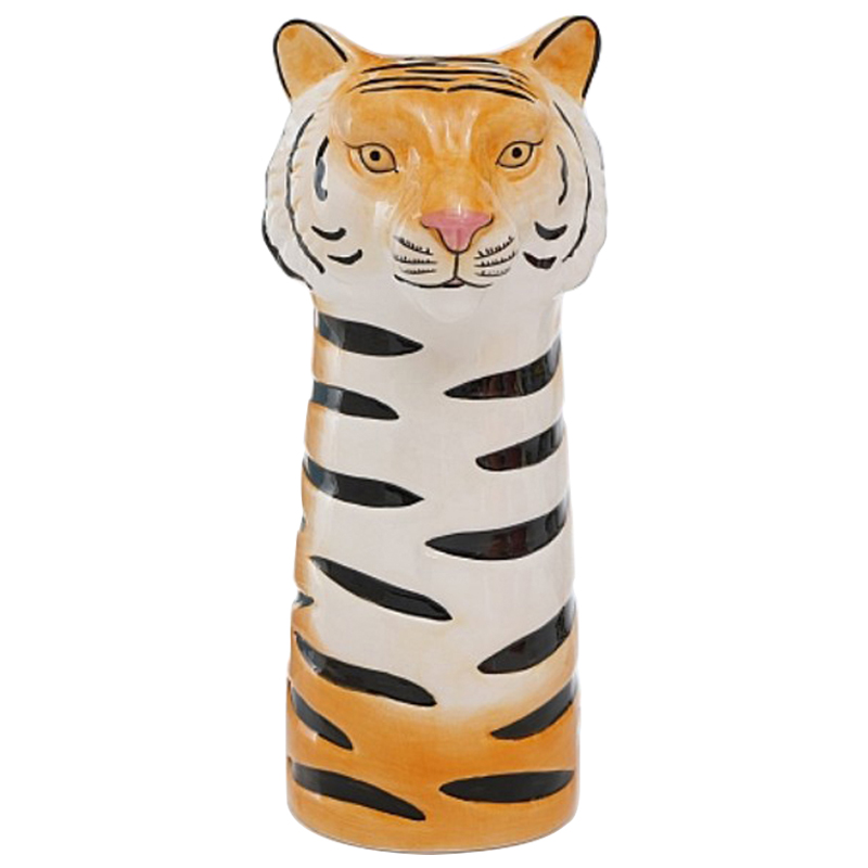Ваза Tiger Vase Оранжевый Белый Черный Розовый пастельный Ваза Tiger Vase Оранжевый Белый Черный Розовый пастельный в Тюмени | Loft Concept