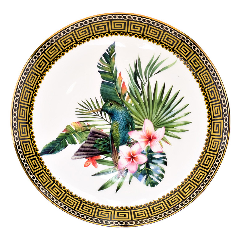 Тарелка TROPICS Pattern Colibri Мульти Тарелка TROPICS Pattern Colibri Мульти в Тюмени | Loft Concept