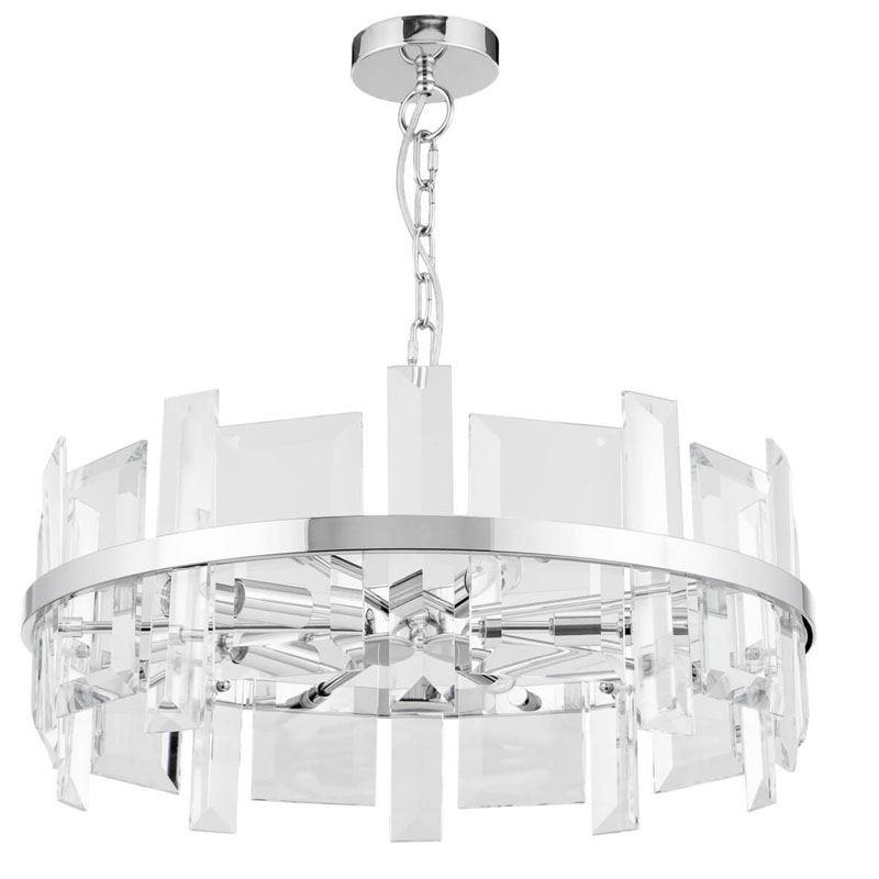Люстра Harlow Crystal Round Chandelier chrome 5 Хром Люстра Harlow Crystal Round Chandelier chrome 5 Хром в Тюмени | Loft Concept