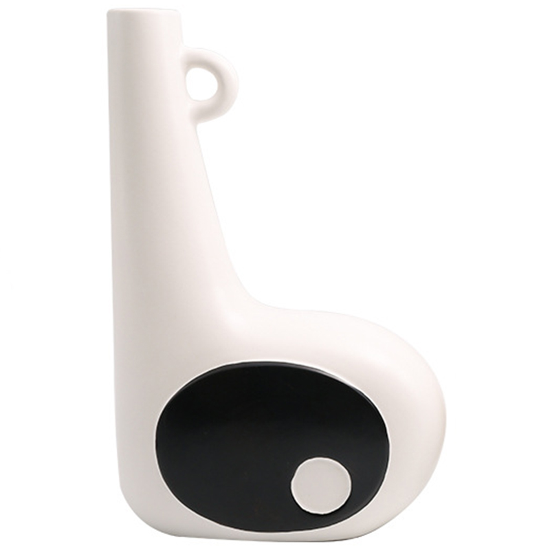 Ваза Molecule Collection Mikio Vase Белый Черный Ваза Molecule Collection Mikio Vase Белый Черный в Тюмени | Loft Concept
