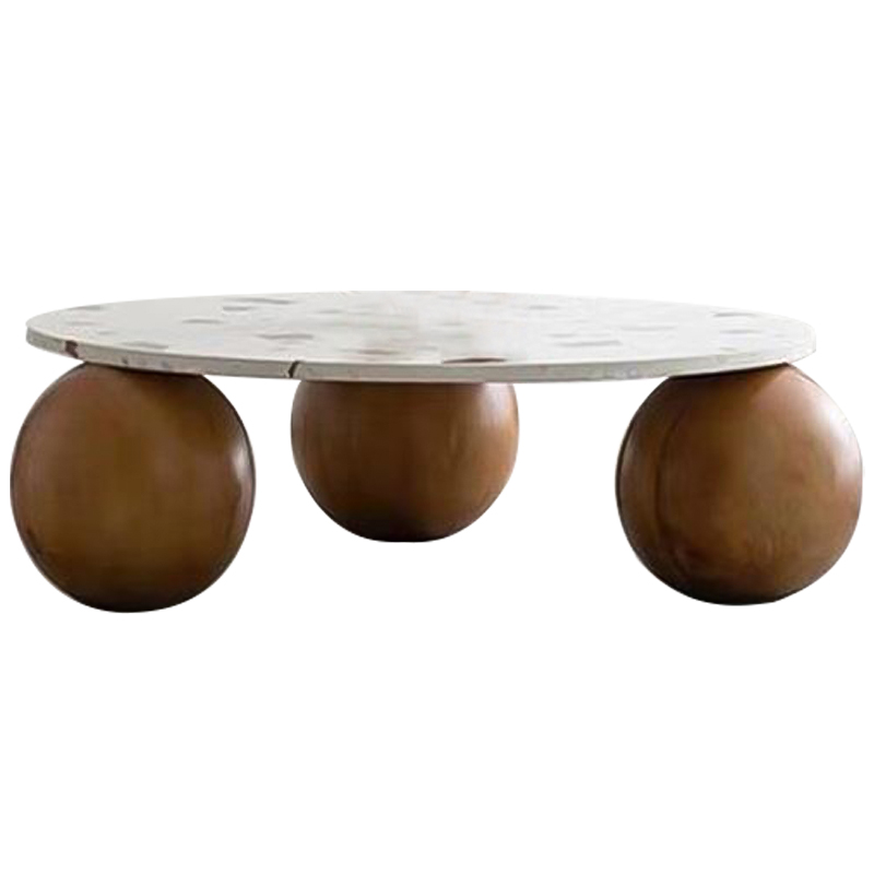 Кофейный стол Oliver Wooden Forms Coffee Table Коричневый Белый Кофейный стол Oliver Wooden Forms Coffee Table Коричневый Белый в Тюмени | Loft Concept