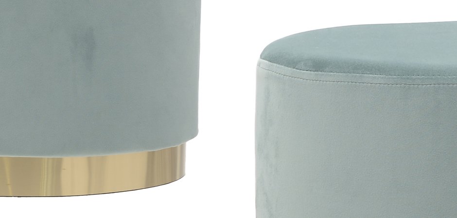 Пуф Golden Belt Turquoise Pastel Пуф Golden Belt Turquoise Pastel - Loft-Concept в Тюмени