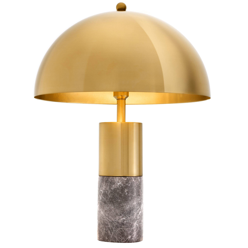 Настольная лампа Eichholtz Table Lamp Flair brass Латунь Серый Настольная лампа Eichholtz Table Lamp Flair brass Латунь Серый в Тюмени | Loft Concept