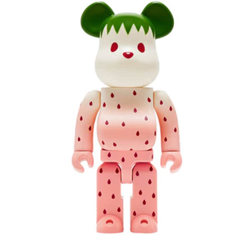 Статуэтка Bearbrick Strawberry Белый Розовый Зеленый Статуэтка Bearbrick Strawberry Белый Розовый Зеленый в Тюмени | Loft Concept