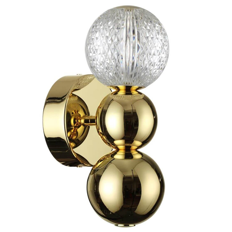 Светодиодное бра Crystal Globule Small Золото Золотой Прозрачный Светодиодное бра Crystal Globule Small Золото Золотой Прозрачный в Тюмени | Loft Concept
