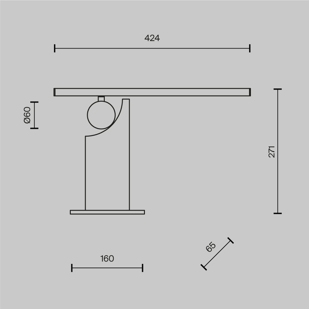 Настольный светильник Monumento 3000К 9Вт в Тюмени