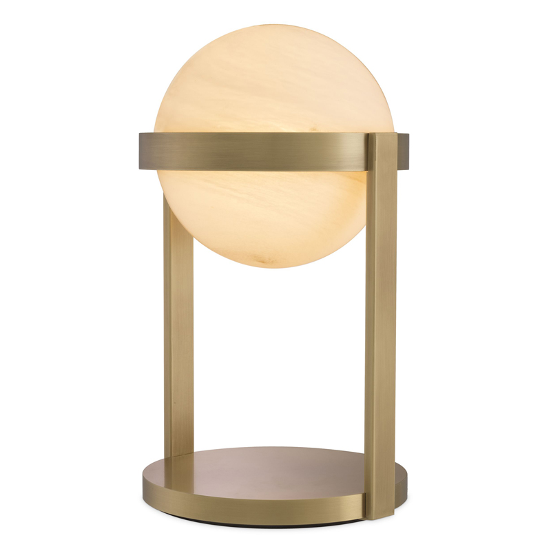 Настольная лампа Eichholtz Table Lamp Hayward brass Латунь Античная полированная Белое матовое стекло Настольная лампа Eichholtz Table Lamp Hayward brass Латунь Античная полированная Белое матовое стекло в Тюмени | Loft Concept