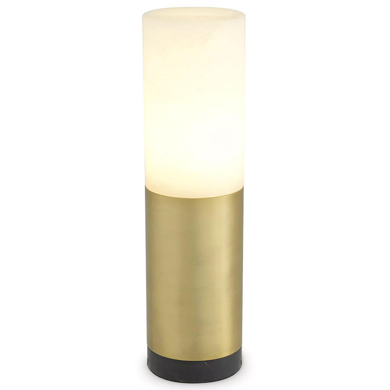 Настольная лампа Eichholtz Table Lamp McLean 11 cm Черный Мрамор Nero Латунь Бежевый Настольная лампа Eichholtz Table Lamp McLean 11 cm Черный Мрамор Nero Латунь Бежевый в Тюмени | Loft Concept