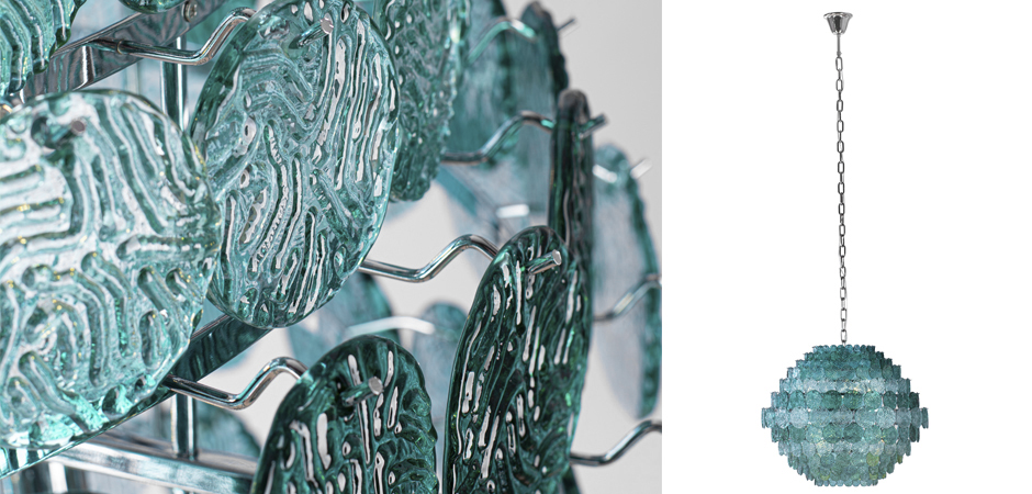 Люстра зеленое стекло Lighting Braithwell Chandelier Люстра зеленое стекло Lighting Braithwell Chandelier - Loft-Concept в Тюмени