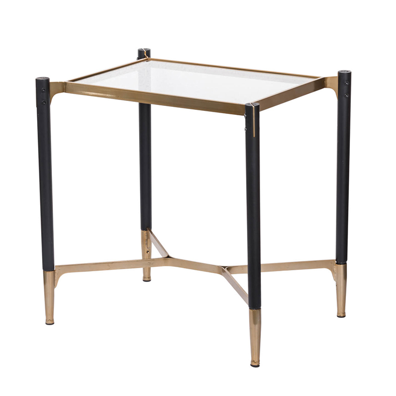 Приставной столик Black & Gold Table Черный матовое золото Приставной столик Black & Gold Table Черный матовое золото в Тюмени | Loft Concept