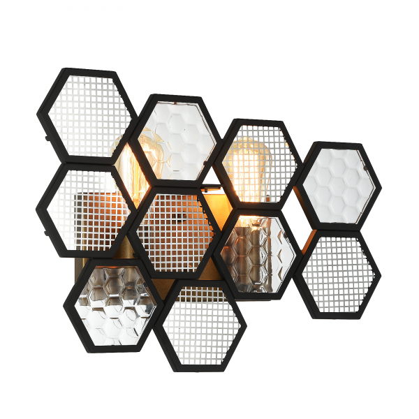 Бра MetalComb Bra Черный Бронза Бра MetalComb Bra Черный Бронза в Тюмени | Loft Concept
