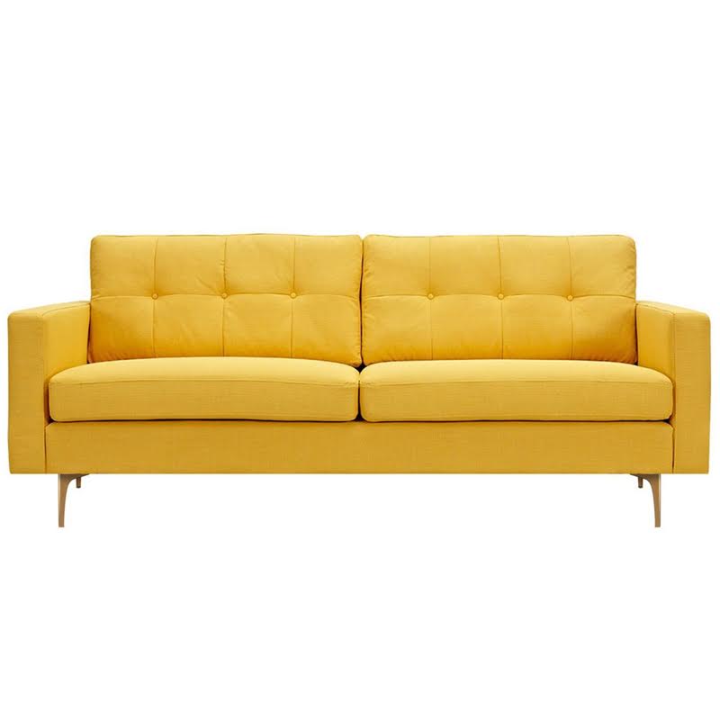 Диван Papaya Yellow Greta Sofa Диван желтая шерсть Желтый Диван Papaya Yellow Greta Sofa Диван желтая шерсть Желтый в Тюмени | Loft Concept