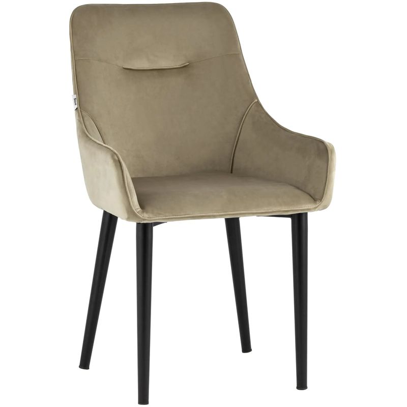 Стул Joan Chair Бежевый Велюр Капучино Бежево-серый Черный Стул Joan Chair Бежевый Велюр Капучино Бежево-серый Черный в Тюмени | Loft Concept