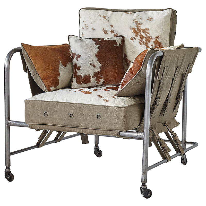 Кресло Dallas Armchair Бежево-серый Бежевый Коричневый Кресло Dallas Armchair Бежево-серый Бежевый Коричневый в Тюмени | Loft Concept