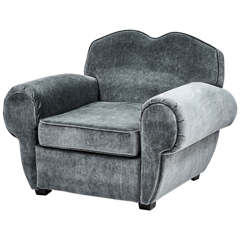 Кресло Braganza Chair Gray Серый Кресло Braganza Chair Gray Серый в Тюмени | Loft Concept