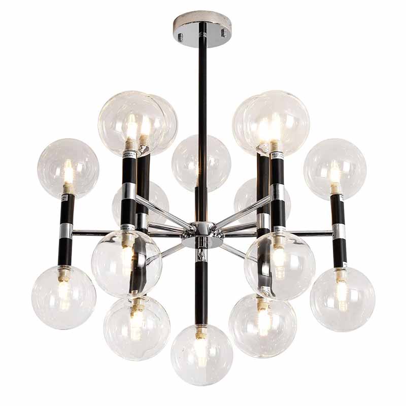 Люстра Danitza Chandelier Chrome Черный Хром Люстра Danitza Chandelier Chrome Черный Хром в Тюмени | Loft Concept
