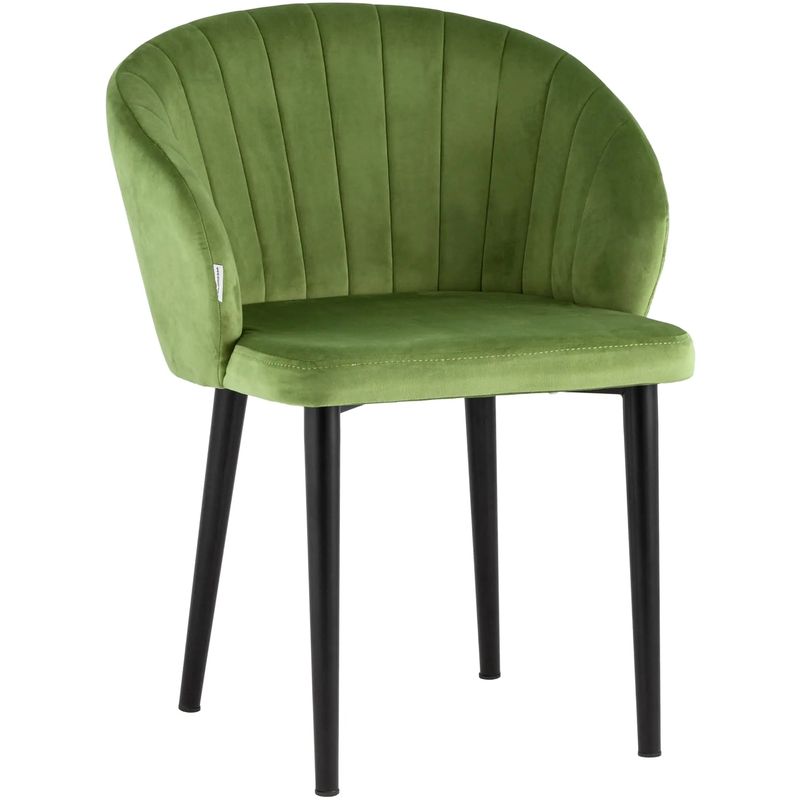 Стул Balsari Chair Велюр Зеленый Лайм Лайм Черный Стул Balsari Chair Велюр Зеленый Лайм Лайм Черный в Тюмени | Loft Concept