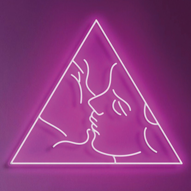 Неоновая настенная лампа Kiss Neon Wall Lamp Розовый Розовый Неоновая настенная лампа Kiss Neon Wall Lamp Розовый Розовый в Тюмени | Loft Concept
