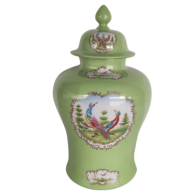 Ваза с крышкой Gabino Green Vase Прозрачный зеленый Мульти Ваза с крышкой Gabino Green Vase Прозрачный зеленый Мульти в Тюмени | Loft Concept