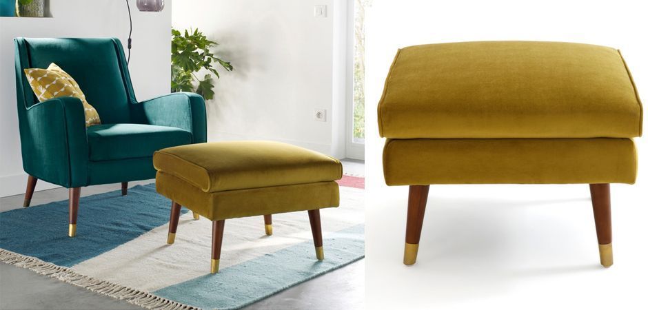 Пуф Classic Furniture горчичный Пуф Classic Furniture горчичный - Loft-Concept в Тюмени