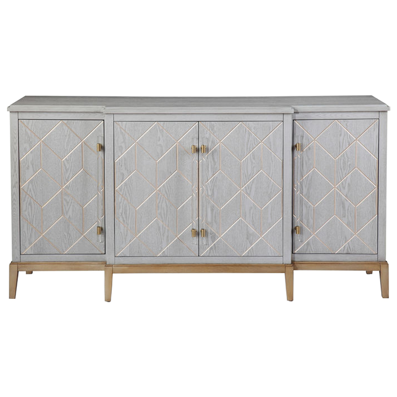 Комод Margaux Chest of Drawers Серый Латунь Прозрачный Комод Margaux Chest of Drawers Серый Латунь Прозрачный в Тюмени | Loft Concept