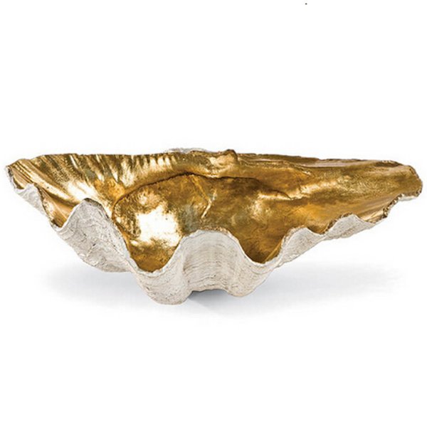 Аксессуар ракушка Seashell Gold Белый Золотой Аксессуар ракушка Seashell Gold Белый Золотой в Тюмени | Loft Concept