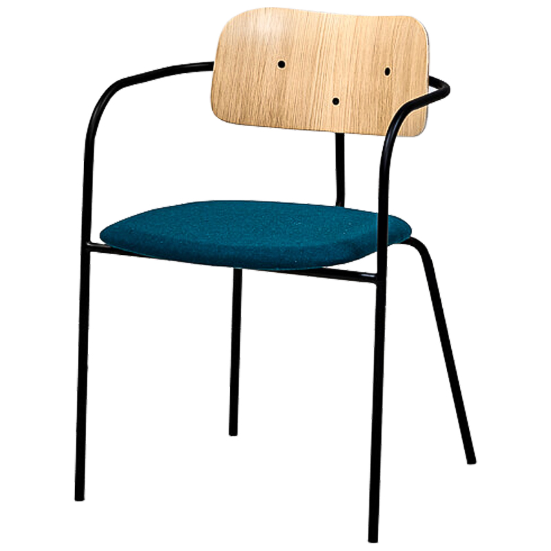 Стул Pilar Loft Stool blue Черный Морская синь Древесина Стул Pilar Loft Stool blue Черный Морская синь Древесина в Тюмени | Loft Concept