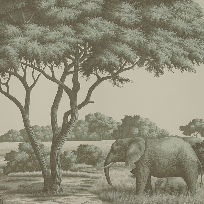 Обои ручная роспись African Savannah Crystal Grey on scenic paper Обои ручная роспись African Savannah Crystal Grey on scenic paper в Тюмени | Loft Concept