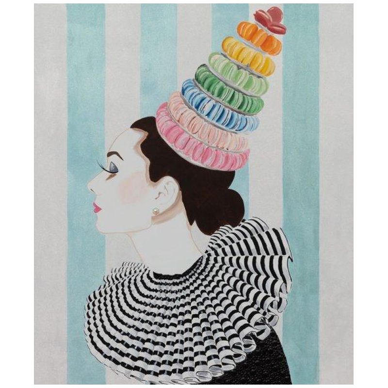 Картина Audrey with Rainbow Macaroon Headdress and Collar Мульти Картина Audrey with Rainbow Macaroon Headdress and Collar Мульти в Тюмени | Loft Concept