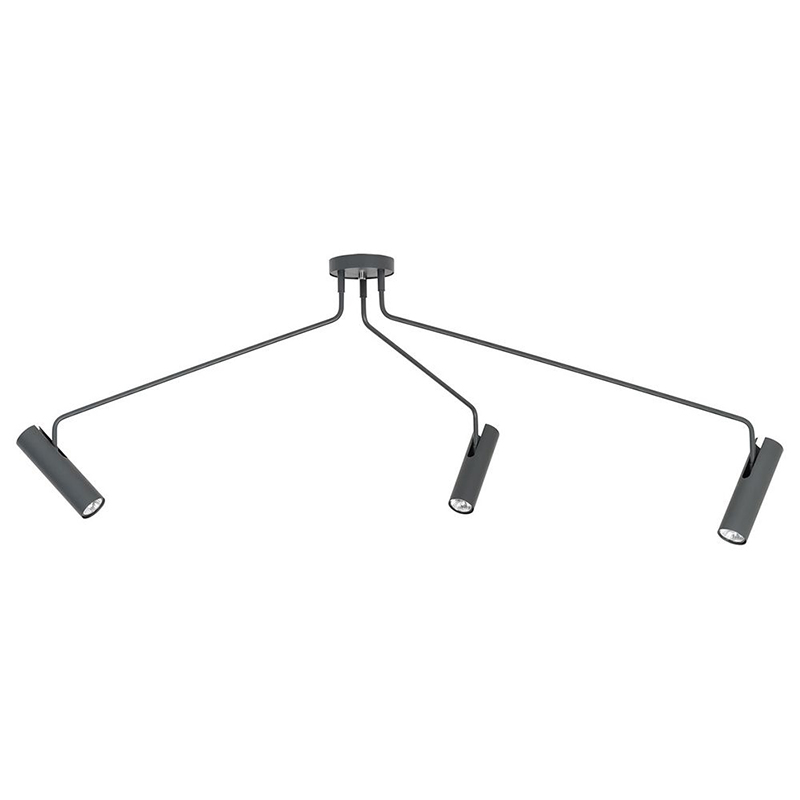 Потолочный светильник Tibo Branches Trumpet Tube graphite 3 Графит Потолочный светильник Tibo Branches Trumpet Tube graphite 3 Графит в Тюмени | Loft Concept