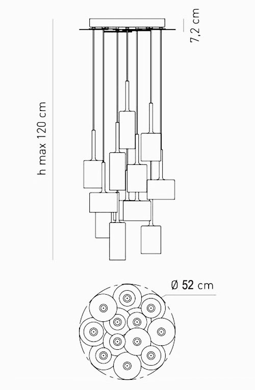 Люстра AXO Light Spillray Suspension Lamp Люстра AXO Light Spillray Suspension Lamp в Тюмени