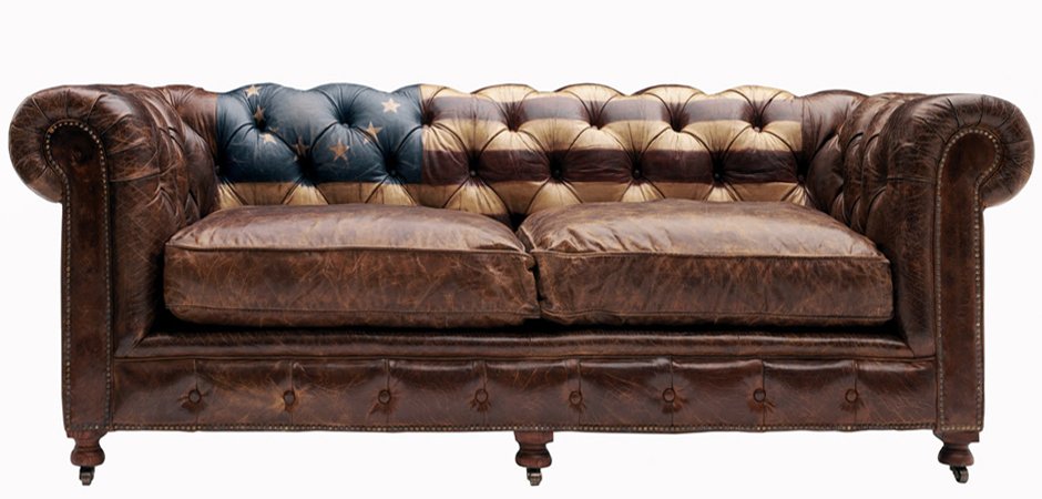 Диван Chesterfield Rebel Sofa Stars & Stripes Andrew Martin Диван Chesterfield Rebel Sofa Stars & Stripes Andrew Martin - Loft-Concept в Тюмени
