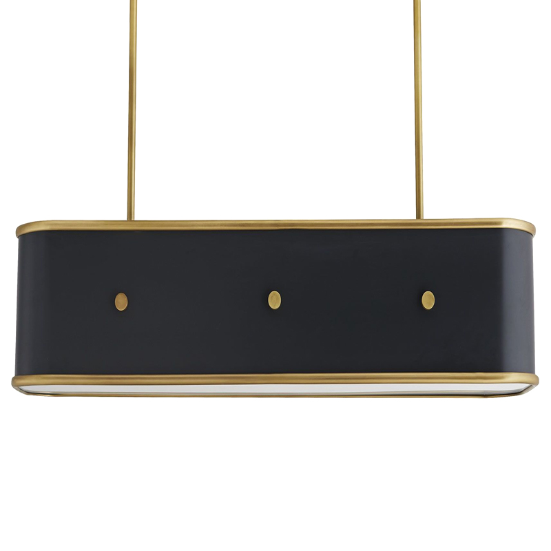 Люстра Arteriors GLENDALE LINEAR CHANDELIER Черный Золотой Люстра Arteriors GLENDALE LINEAR CHANDELIER Черный Золотой в Тюмени | Loft Concept