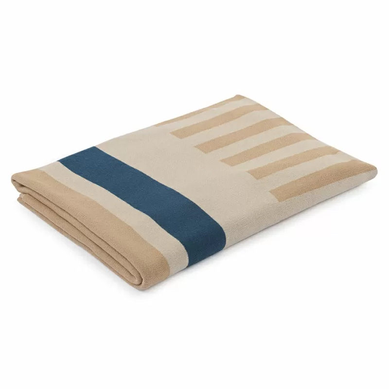 Плед из хлопка с геометрическим рисунком Elan Stripe Мульти Плед из хлопка с геометрическим рисунком Elan Stripe Мульти в Тюмени | Loft Concept