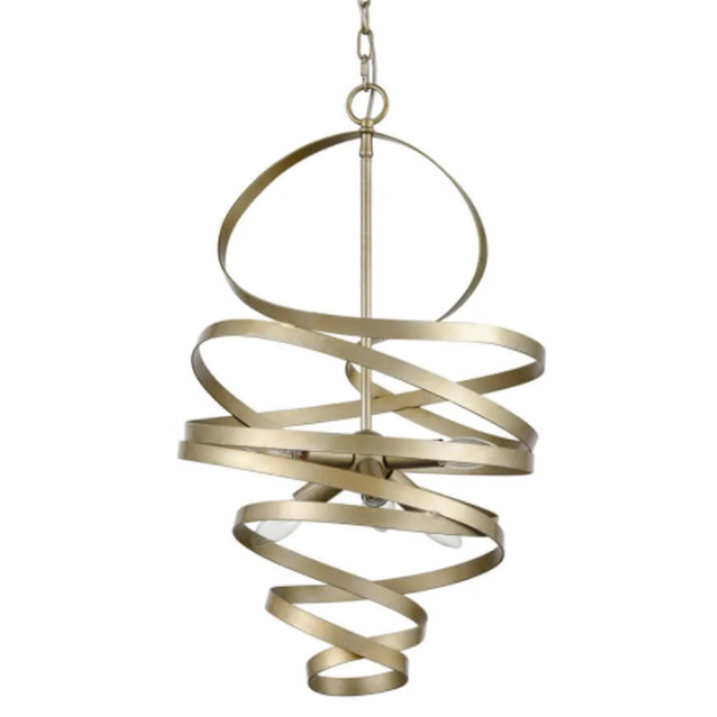 Люстра Metal Curly Ribbon Матовый Шампань Люстра Metal Curly Ribbon Матовый Шампань в Тюмени | Loft Concept