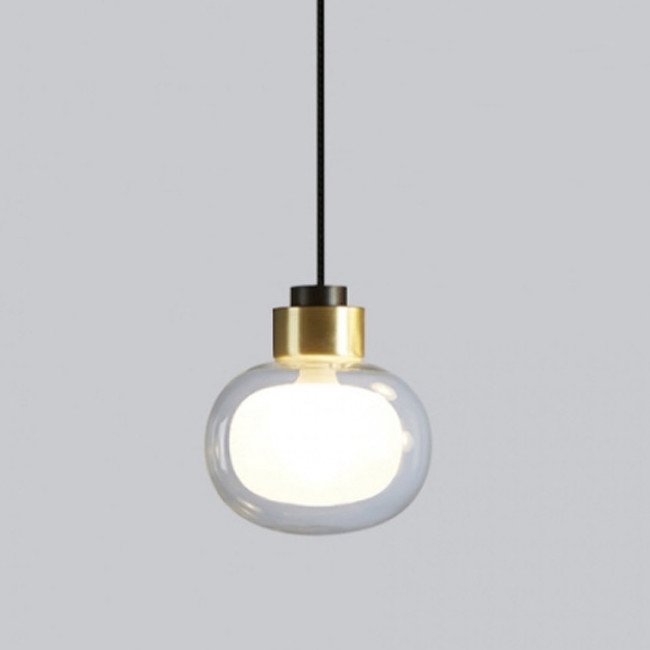 Подвесной светильник NABILA PENDANT Глянцевое золото Белый Черный в Тюмени | Loft Concept 