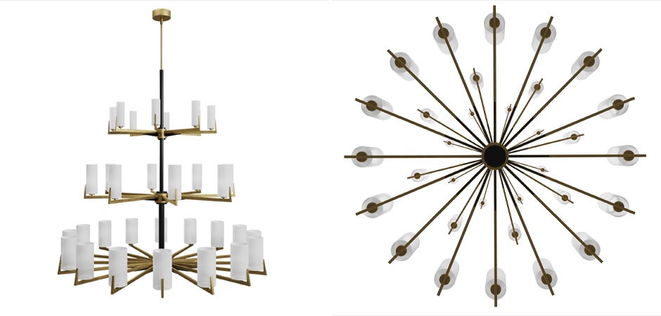 Большая люстра из латуни Brass Candle Большая люстра из латуни Brass Candle - Loft-Concept в Тюмени