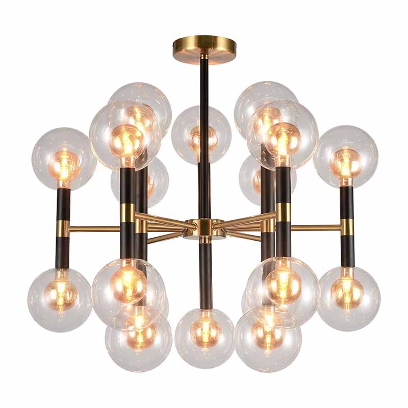 Люстра Danitza Chandelier Gold Черный Золотой Люстра Danitza Chandelier Gold Черный Золотой в Тюмени | Loft Concept