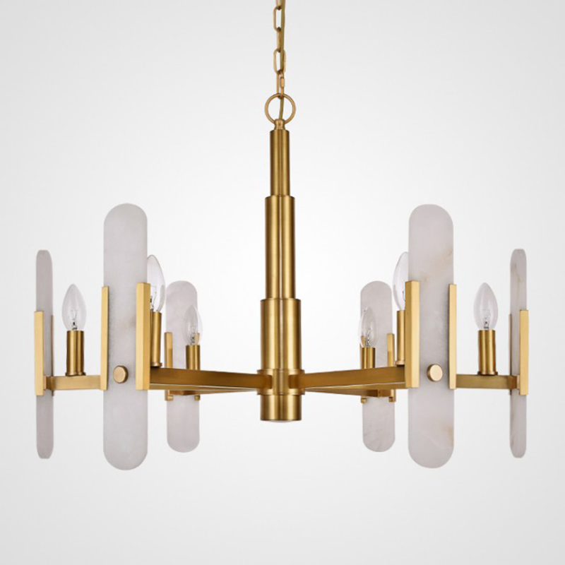 Люстра Kazaoir Chandelier Латунь Белый Люстра Kazaoir Chandelier Латунь Белый в Тюмени | Loft Concept
