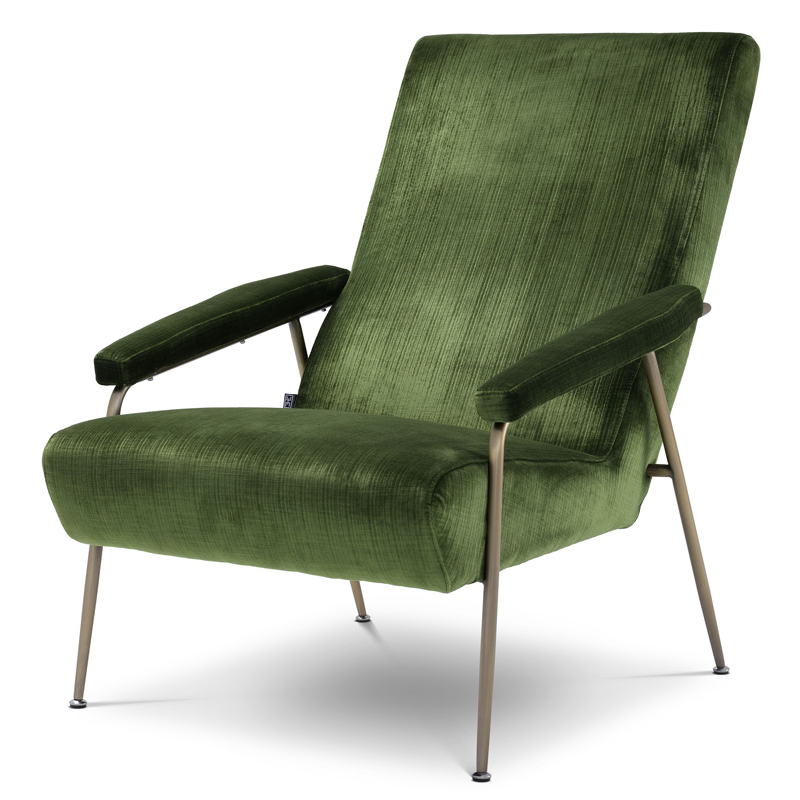 Кресло Eichholtz Chair Gio Зеленый Матовая латунь Кресло Eichholtz Chair Gio Зеленый Матовая латунь в Тюмени | Loft Concept