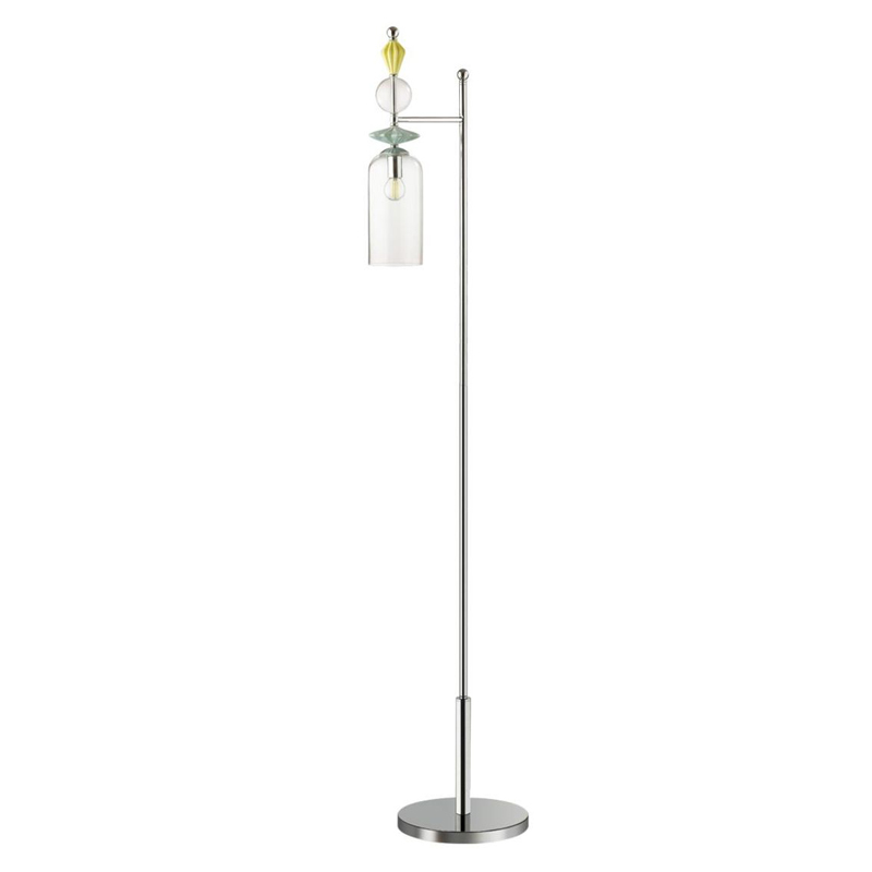 Торшер Iris Glass Floor lamp Candy chrome Прозрачный (Transparent) Розовый пастельный Зеленый Хром Торшер Iris Glass Floor lamp Candy chrome Прозрачный (Transparent) Розовый пастельный Зеленый Хром в Тюмени | Loft Concept