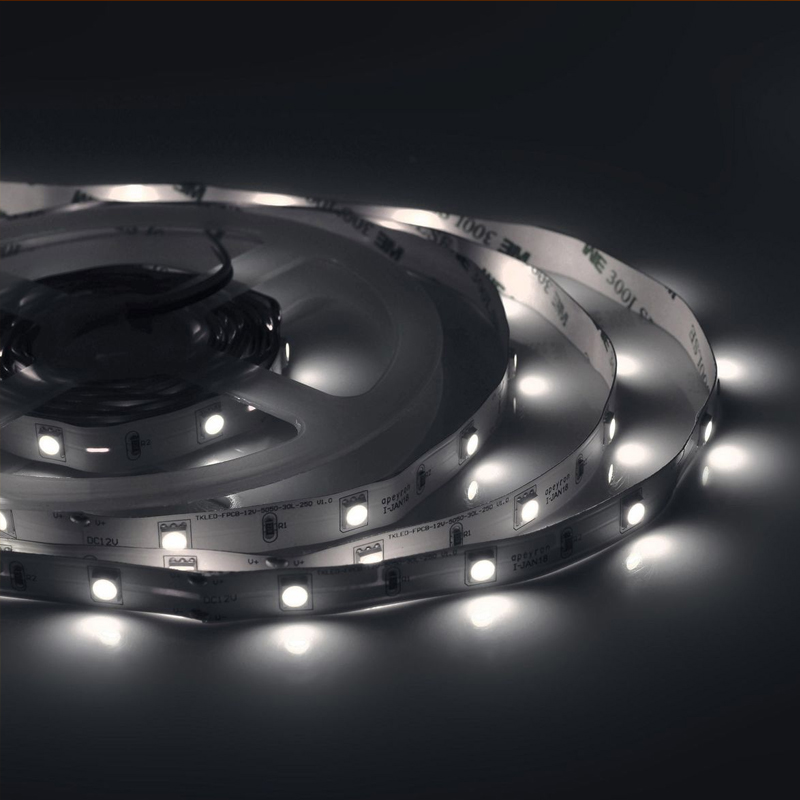 Светодиодная лента 7,2W/m 30LED/m 5050SMD холодный белый 5M Белый Светодиодная лента 7,2W/m 30LED/m 5050SMD холодный белый 5M Белый в Тюмени | Loft Concept