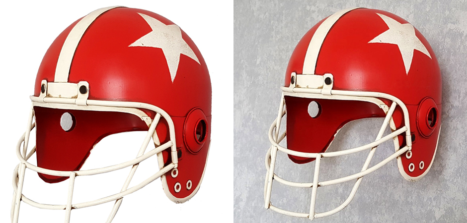 Аксессуар на стену Helmet with Star Red Аксессуар на стену Helmet with Star Red - Loft-Concept в Тюмени