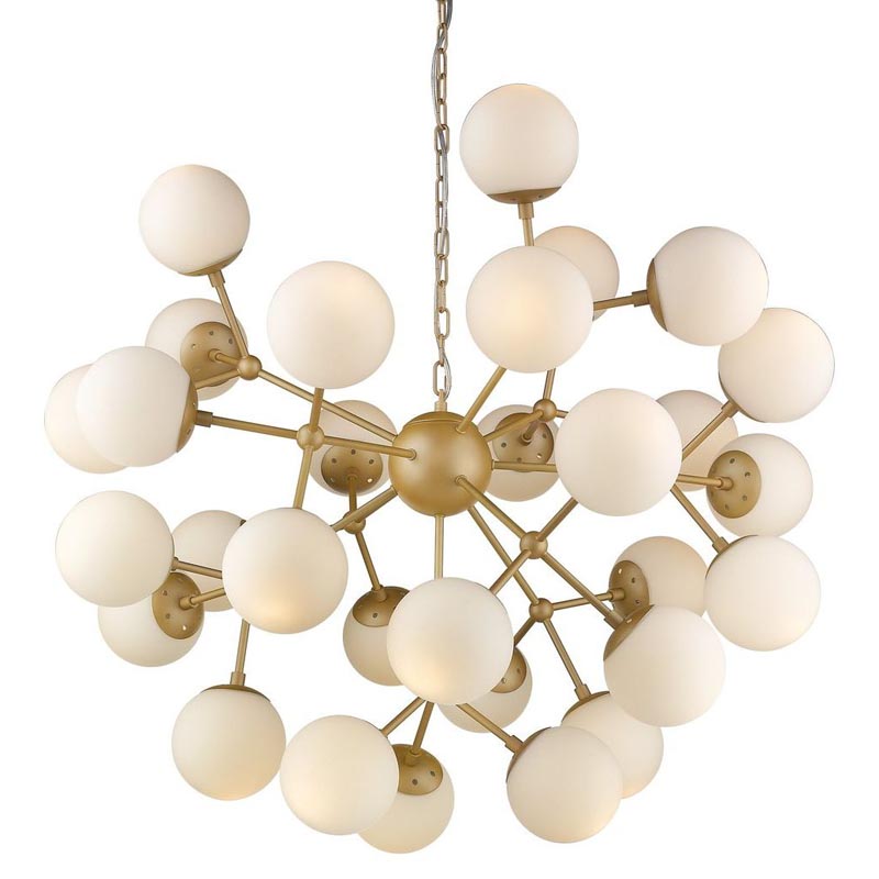 Люстра Berries Chandelier white matt 90 Золотой Белое матовое стекло Люстра Berries Chandelier white matt 90 Золотой Белое матовое стекло в Тюмени | Loft Concept