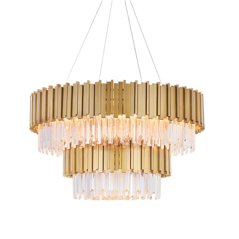 Люстра Empire Double Suspension Латунь Белый Люстра Empire Double Suspension Латунь Белый в Тюмени | Loft Concept