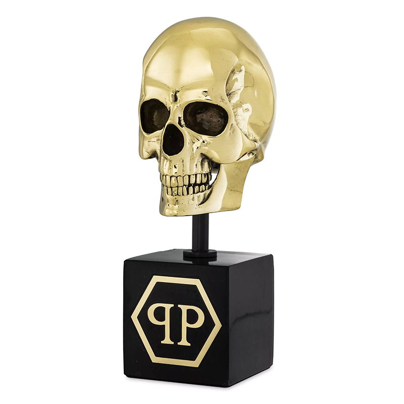 Статуэтка Philipp Plein Gold Skull S Золотой Черный Статуэтка Philipp Plein Gold Skull S Золотой Черный в Тюмени | Loft Concept