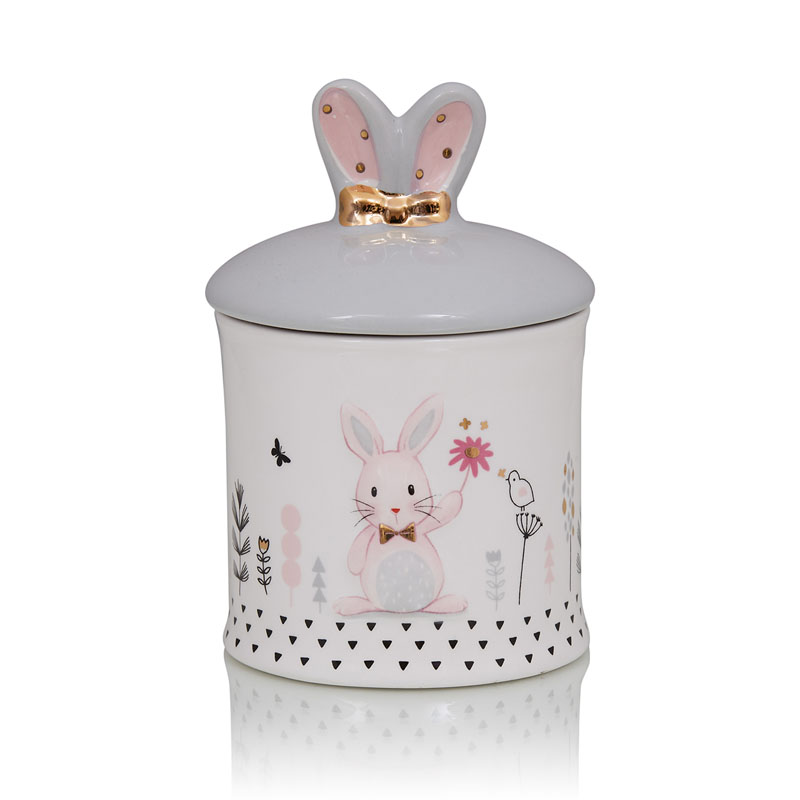 Ваза Kids Vase Bunny II Розовый пастельный Серый Ваза Kids Vase Bunny II Розовый пастельный Серый в Тюмени | Loft Concept