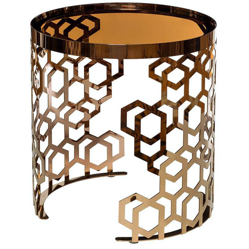 Стол Yen Geometry Table Pink Gold 50 Розовое золото Янтарь (Amber) Стол Yen Geometry Table Pink Gold 50 Розовое золото Янтарь (Amber) в Тюмени | Loft Concept